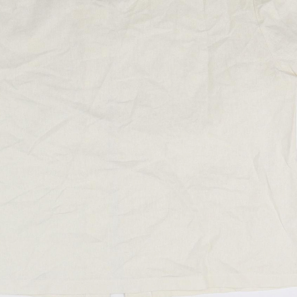 Touch Womens White   Basic Button-Up Size 14