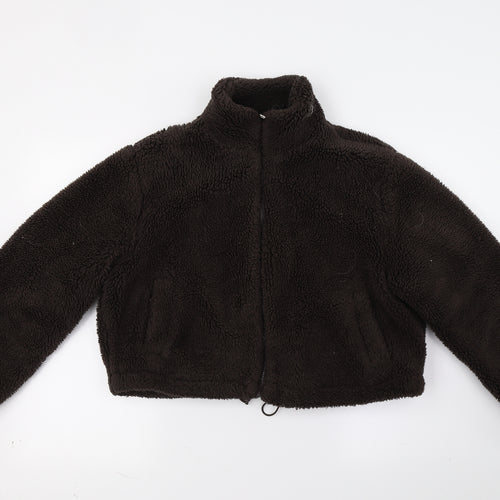 Primark Womens Brown  Fleece Jacket Coat Size S