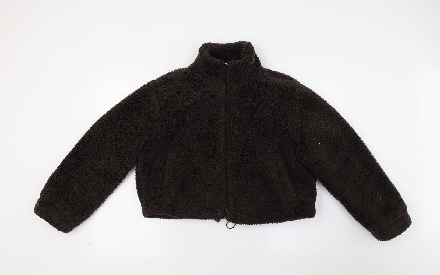 Primark Womens Brown  Fleece Jacket Coat Size S