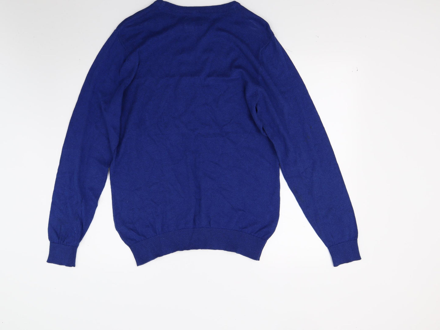 George Mens Blue  Knit Pullover Jumper Size M