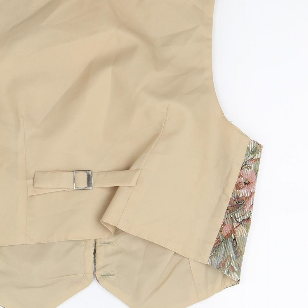 Dorothy Perkins Womens Green Floral  Jacket Waistcoat Size 14