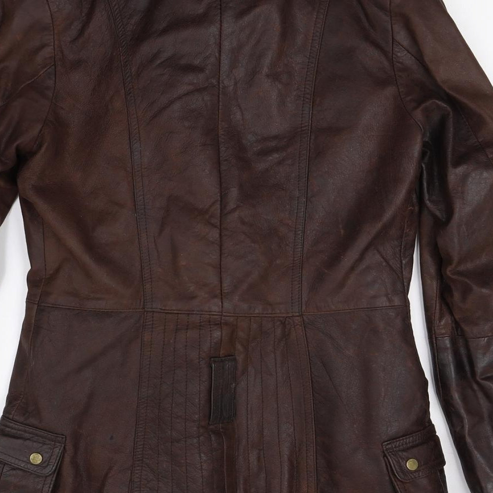 Helium Womens Brown   Biker Coat Size 10