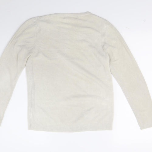 Marks and Spencer Womens Beige  Knit Pullover Jumper Size 10