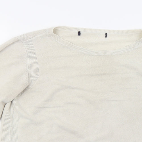 Marks and Spencer Womens Beige  Knit Pullover Jumper Size 10