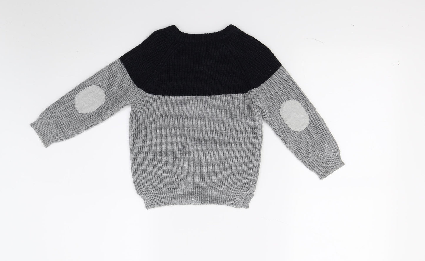 Matalan Boys Grey  Knit Pullover Jumper Size 2-3 Years