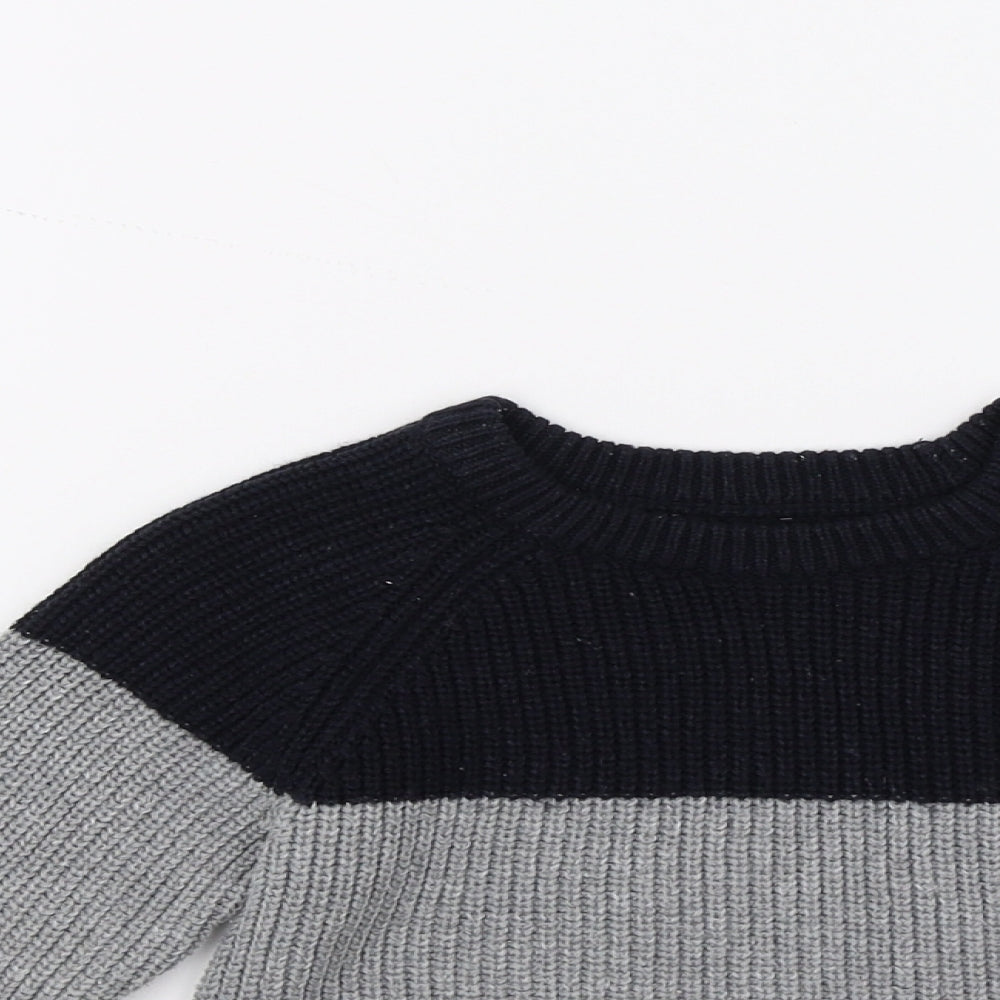 Matalan Boys Grey  Knit Pullover Jumper Size 2-3 Years