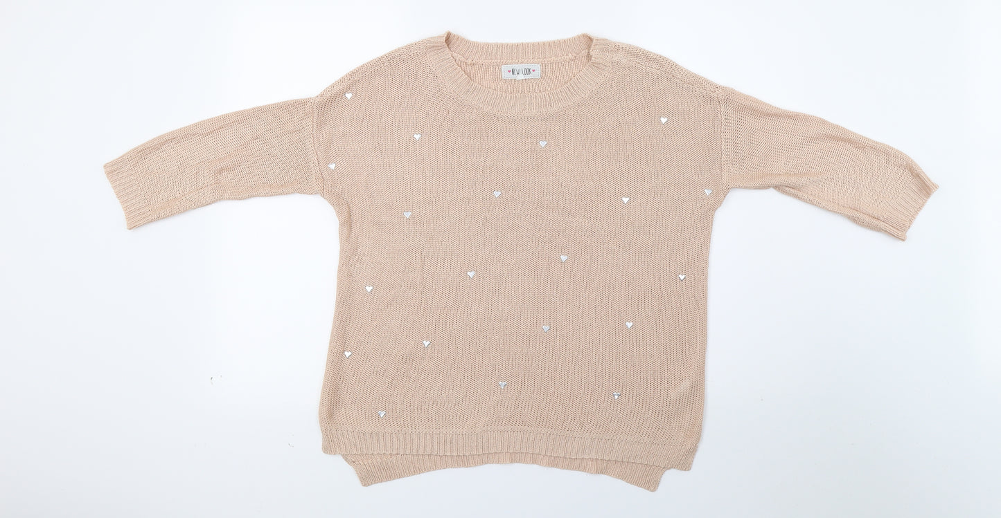 New Look Womens Beige   Pullover Jumper Size 10