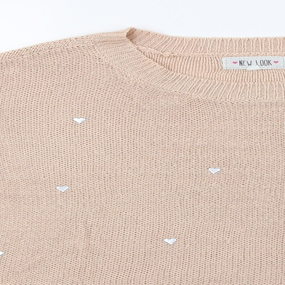New Look Womens Beige   Pullover Jumper Size 10