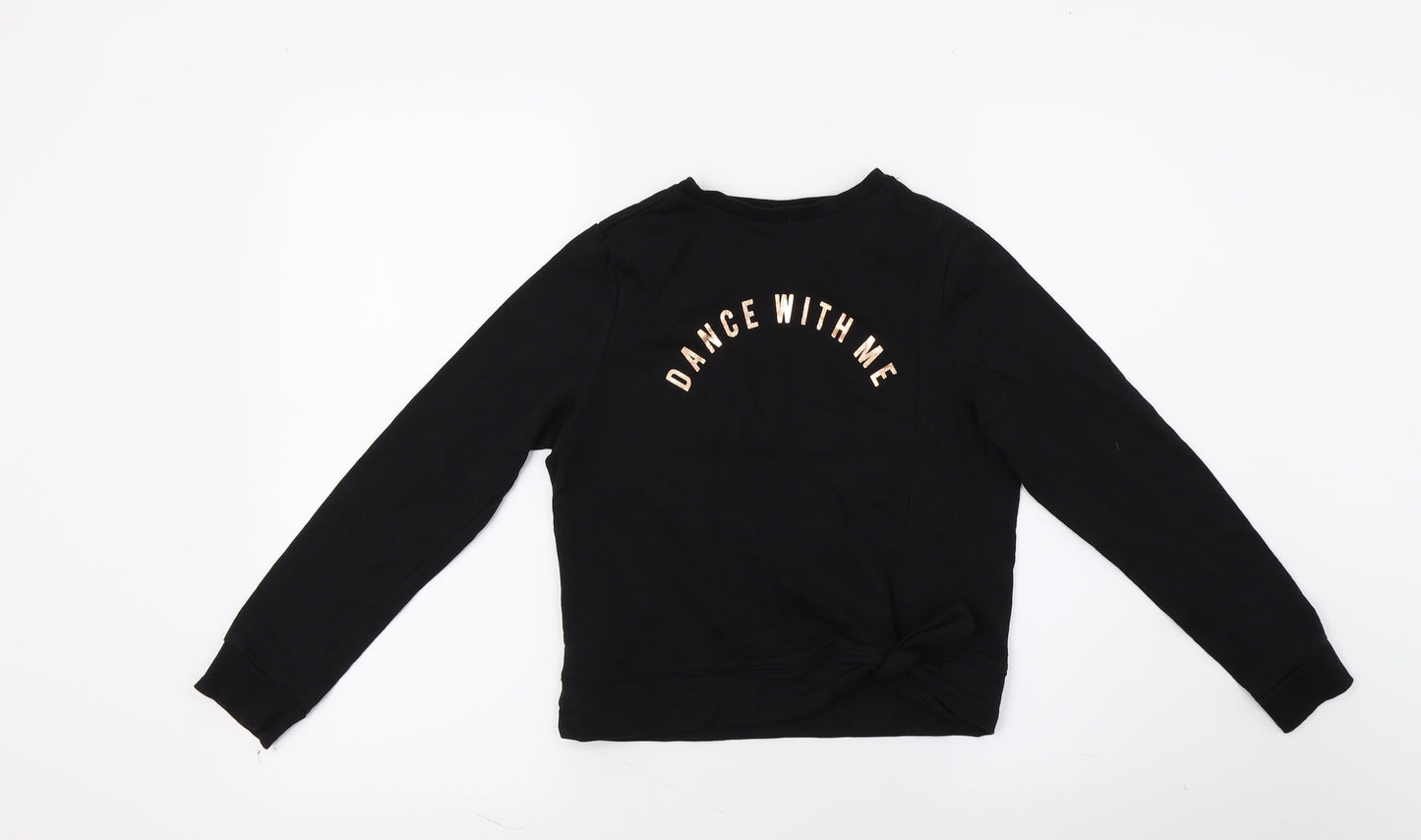 F&F Girls Black   Pullover Sweatshirt Size 9-10 Years  - dance