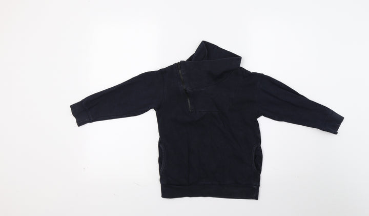 Matalan Boys Blue Henley Sweatshirt Size 6 Years
