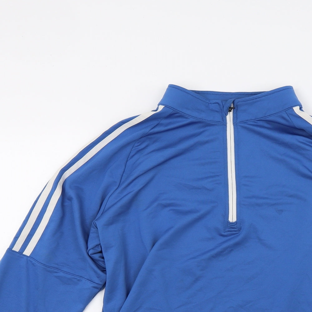 adidas Mens Blue   Full Zip Sweatshirt Size S