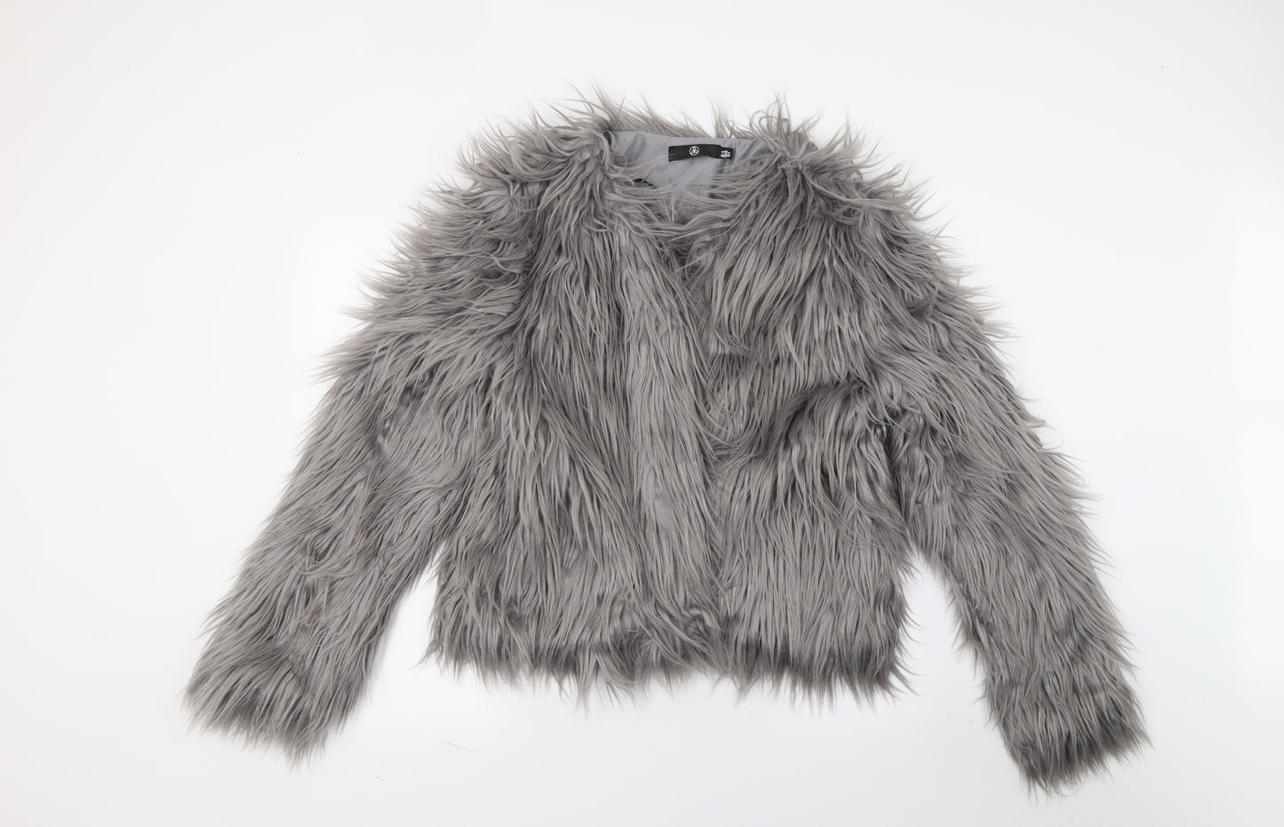 Missguided Womens Grey   Jacket Coat Size 12