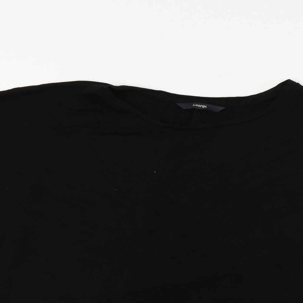 George Womens Black   Basic T-Shirt Size 20