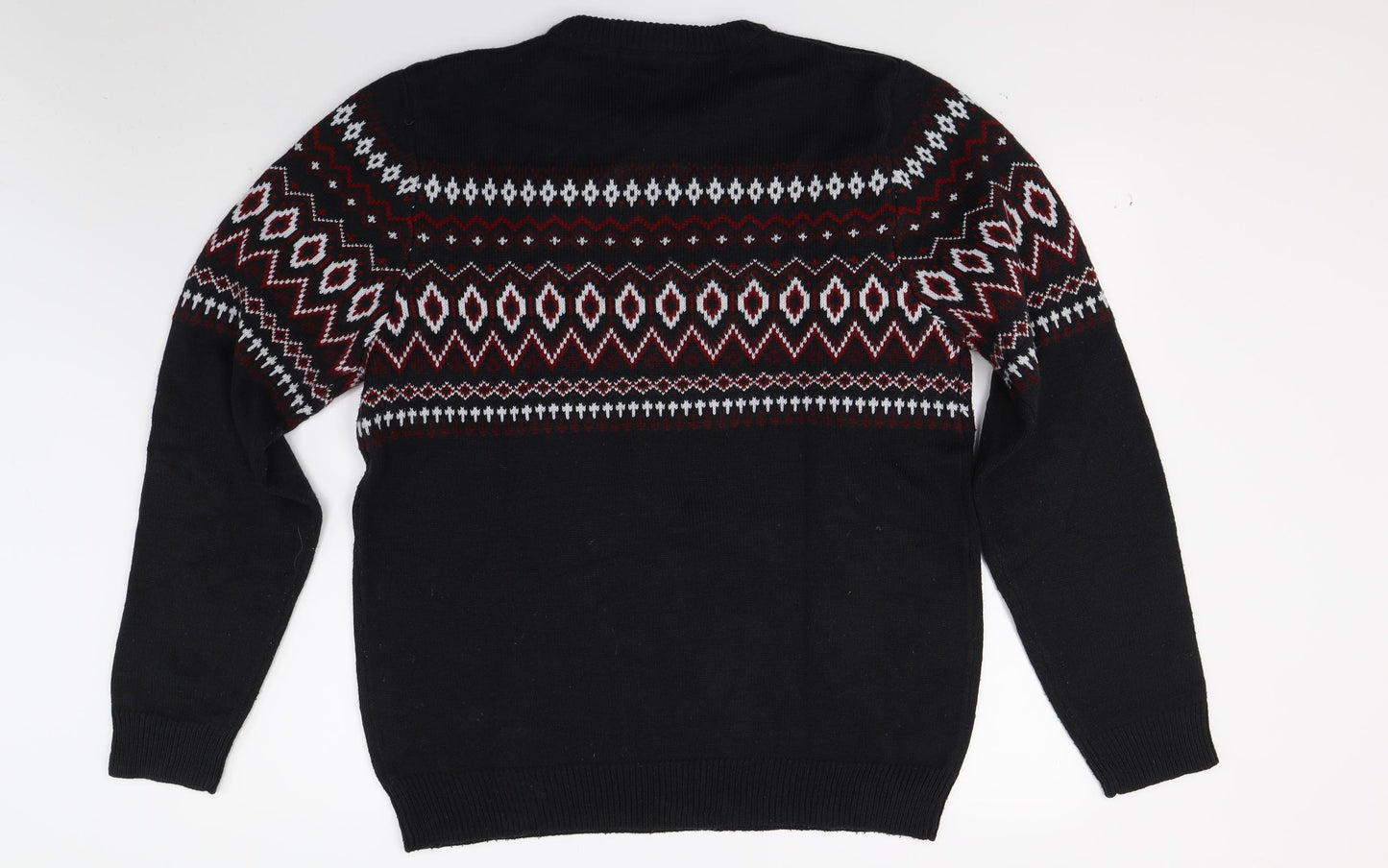 F&F Mens Black   Pullover Jumper Size L