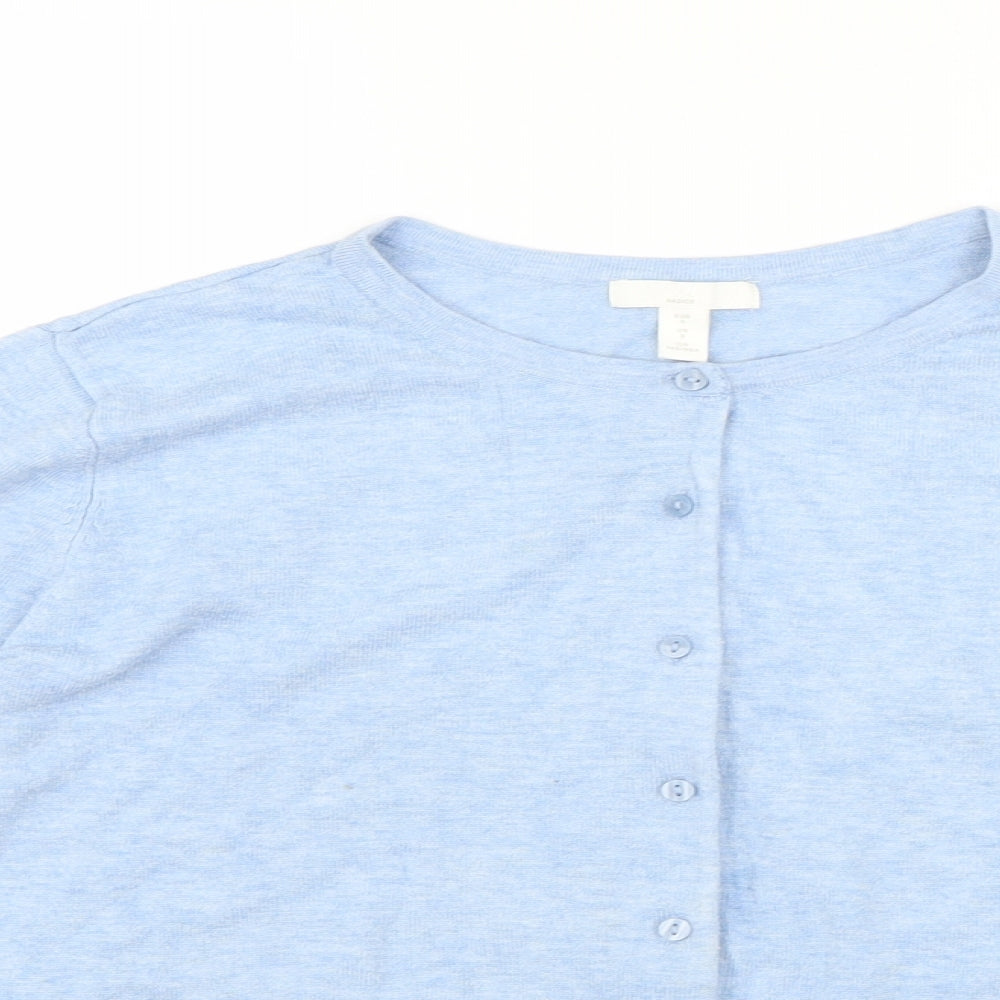H&M Womens Blue   Cardigan Jumper Size S