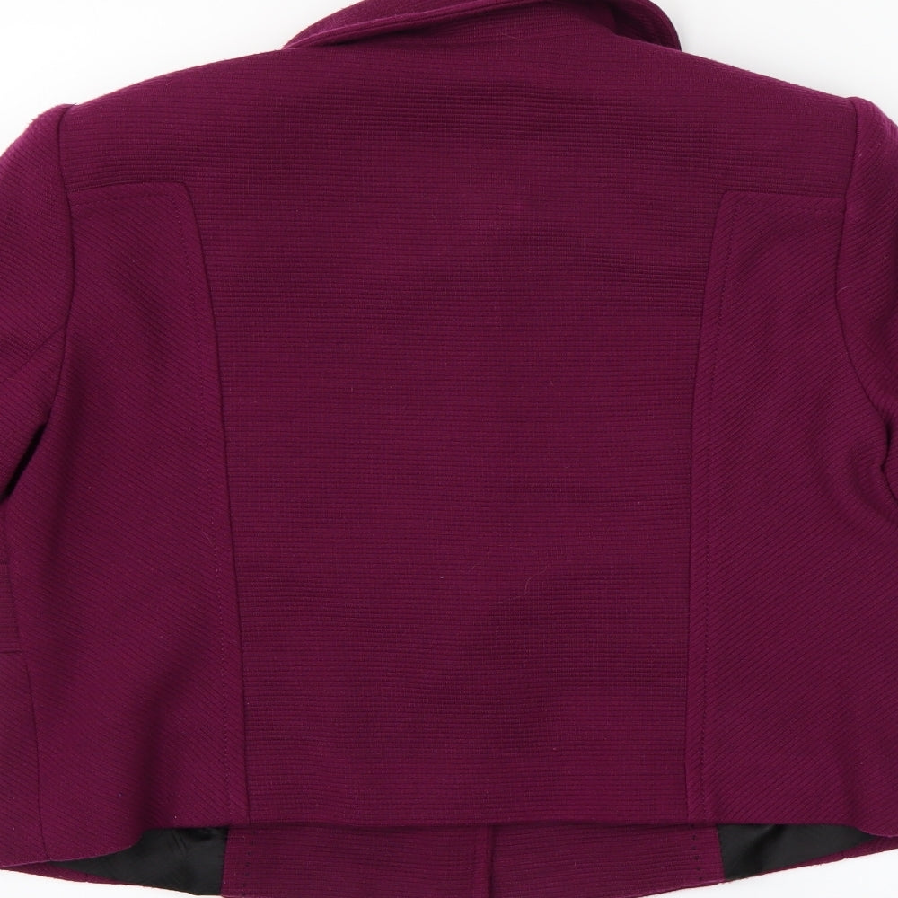 Marks and Spencer Womens Purple   Jacket Blazer Size 14