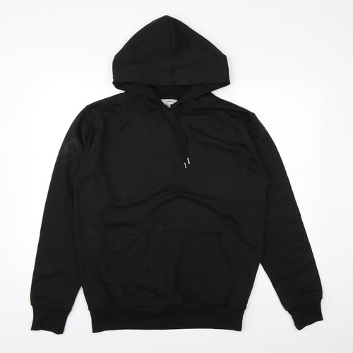 umgang Womens Black   Henley Hoodie Size L