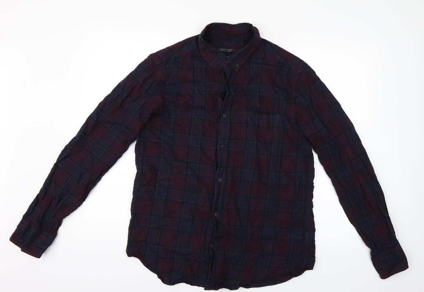 River Island Womens Purple Check  Basic T-Shirt