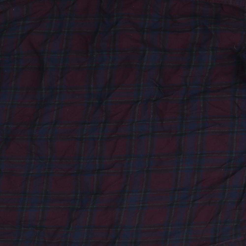 River Island Womens Purple Check  Basic T-Shirt