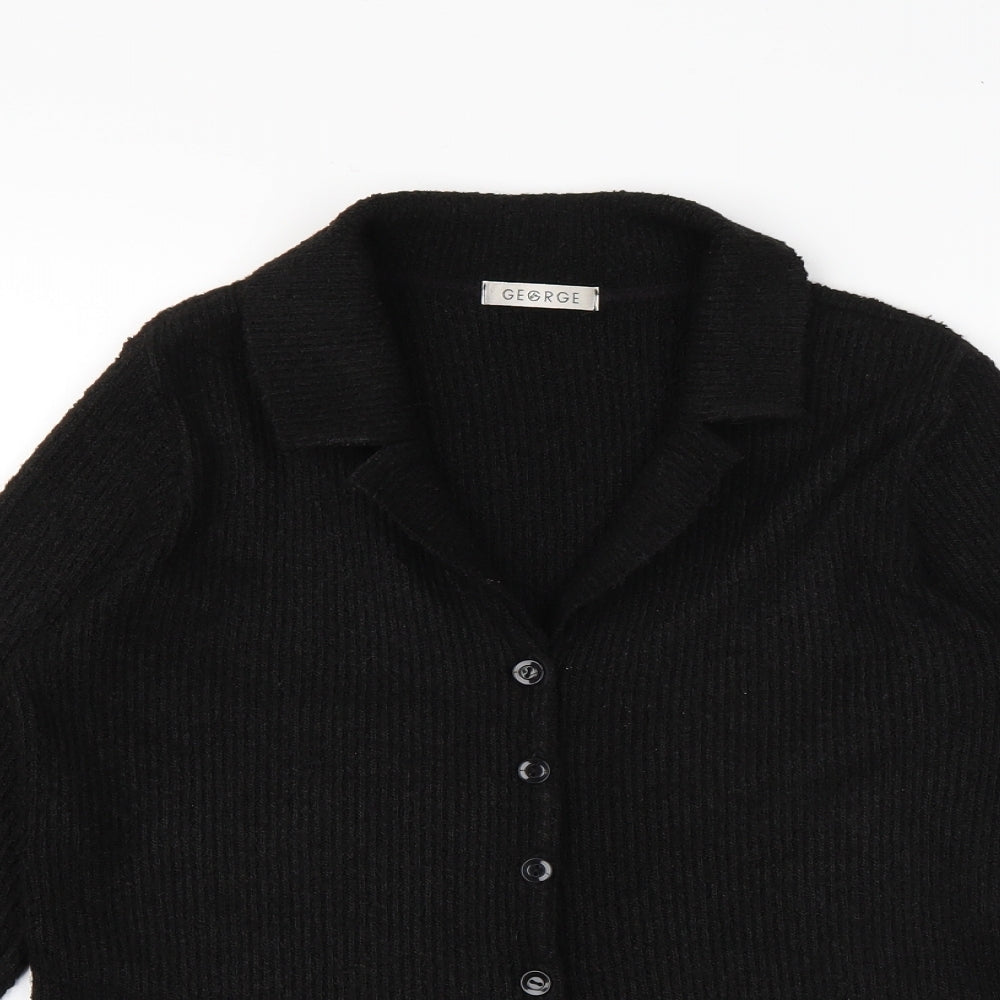 George Womens Black   Cardigan Jumper Size 12