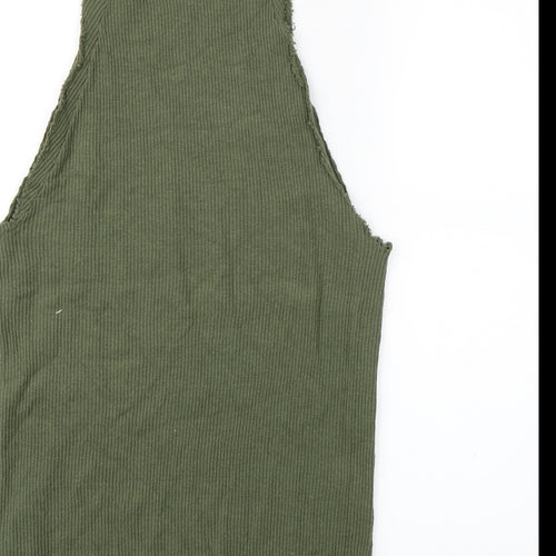 Bershka Womens Green   Jumper Dress  Size S