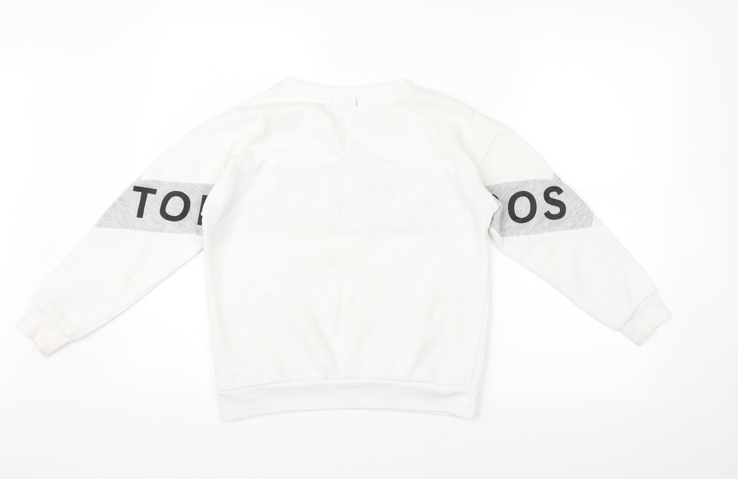 Primark Girls White   Pullover Jumper Size 11-12 Years