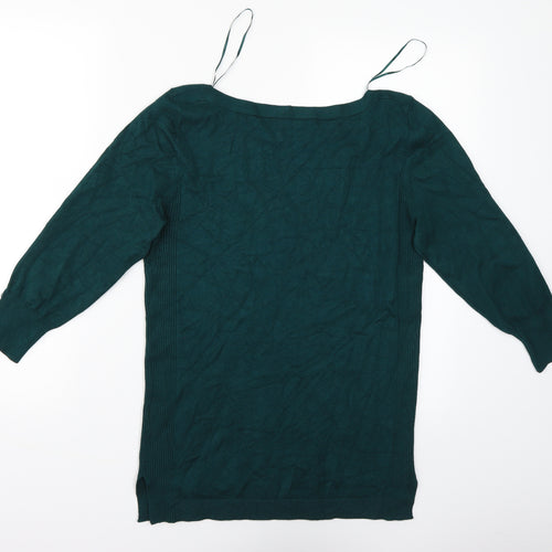 Papaya Womens Green Paisley  Pullover Jumper Size 12
