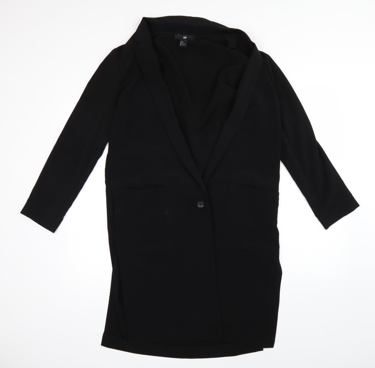 H&M Womens Black   Jacket Coat Size 6