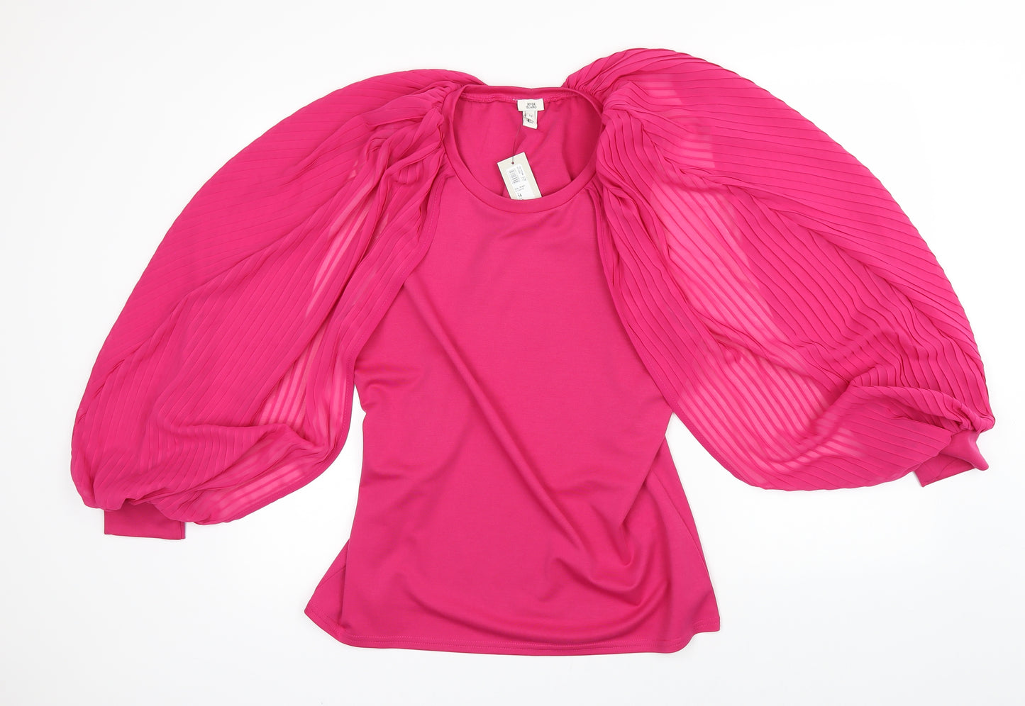 River Island Womens Pink   Basic Blouse Size 16