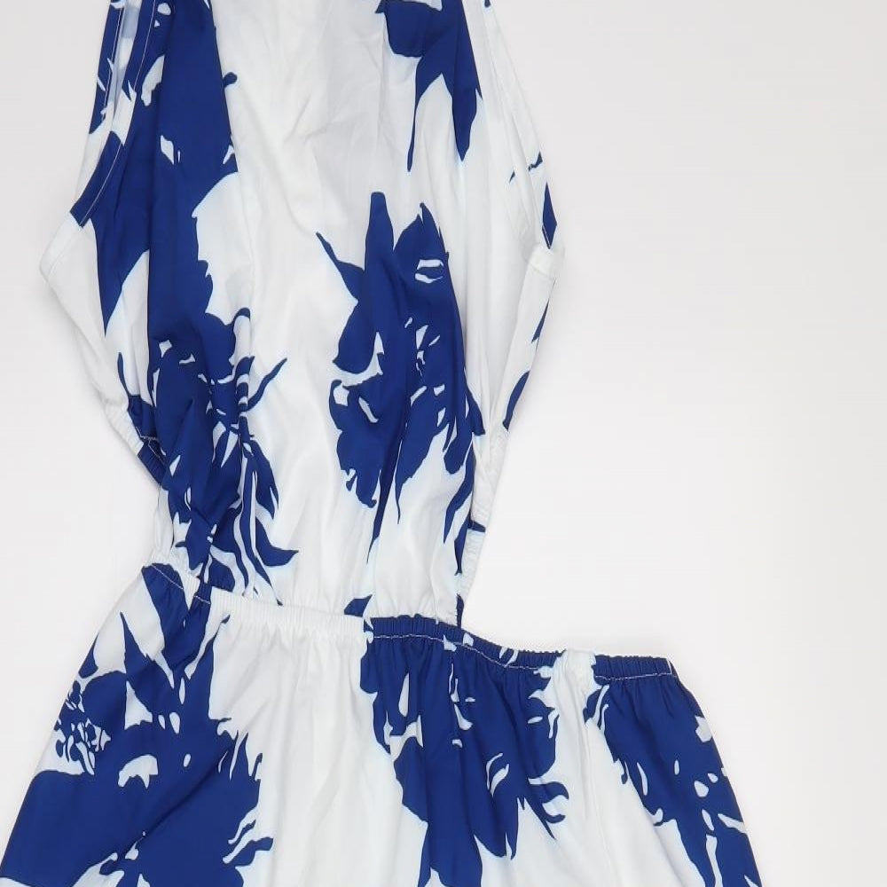 SheIn Womens White Floral  A-Line  Size XL