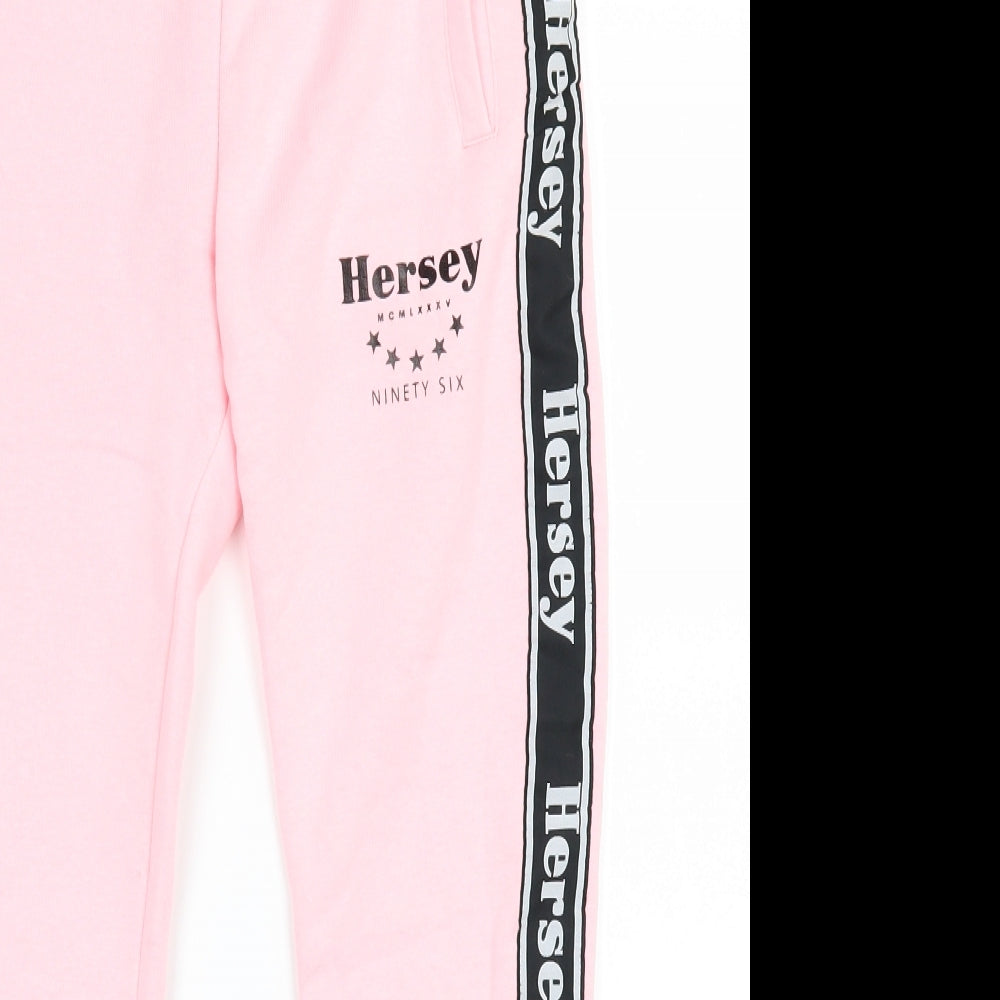 Hersey Girls Pink   Sweatpants Trousers Size 12-13 Years