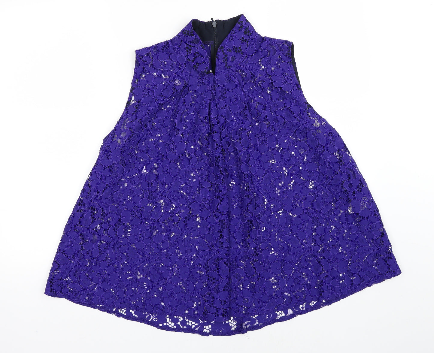 Closet Womens Blue Floral  Basic Blouse Size 16
