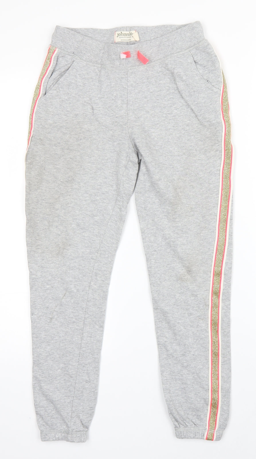 Johnnie B Girls Grey   Sweatpants Trousers Size 11 Years