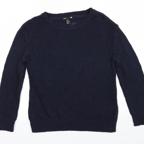 Marks & Spencer Mens Blue  Knit Pullover Jumper Size XS