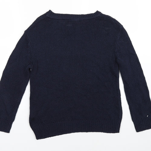 Marks & Spencer Mens Blue  Knit Pullover Jumper Size XS