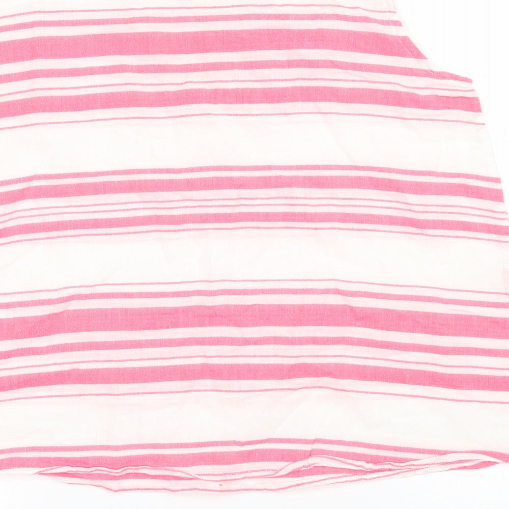 Sunuva Girls Pink Striped  Basic Tank Size 13-14 Years
