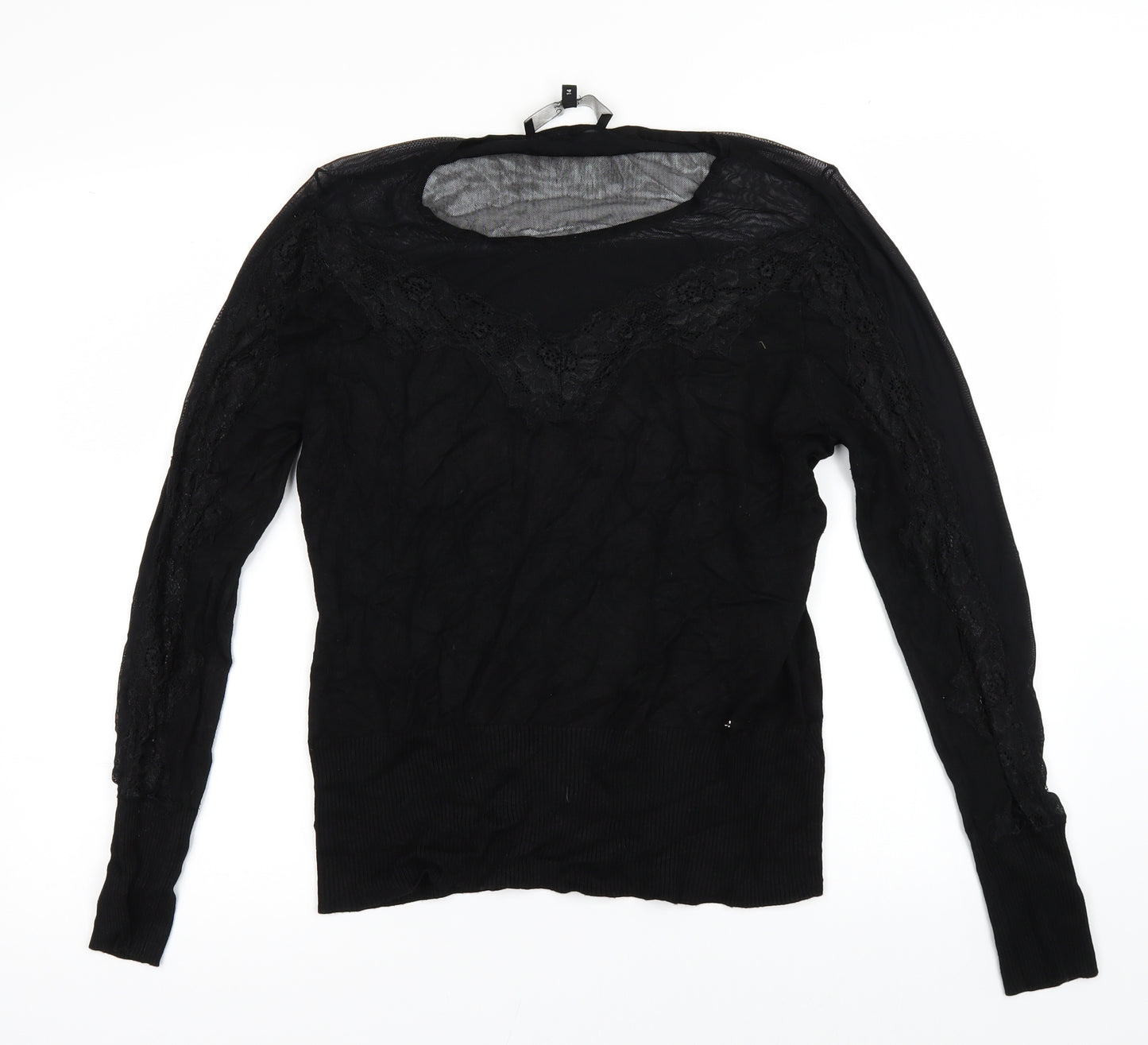 Star Womens Black   Pullover Jumper Size 14