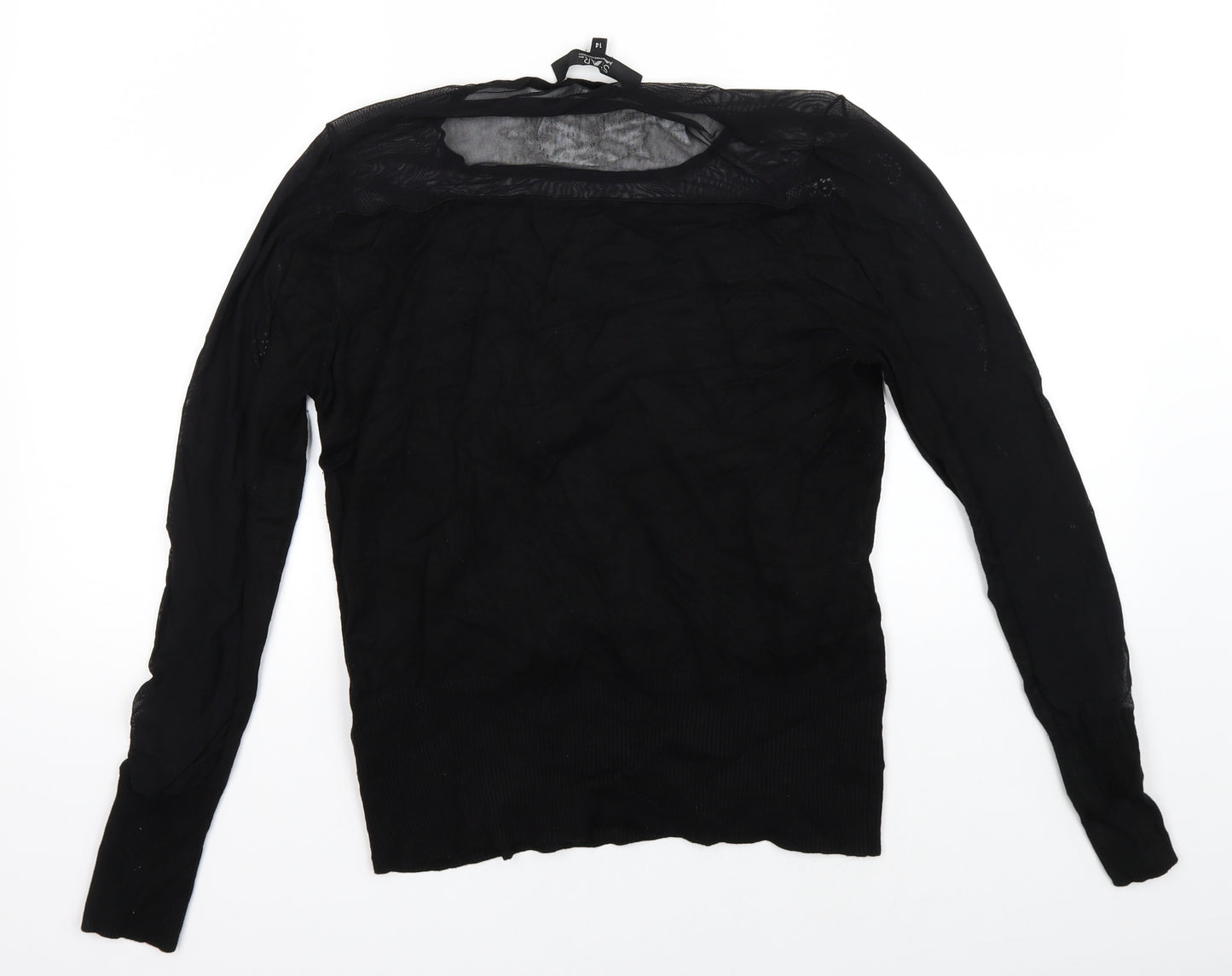 Star Womens Black   Pullover Jumper Size 14