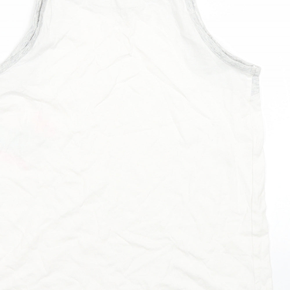 Marks & Spencer Girls White   Basic Tank Size 12-13 Years