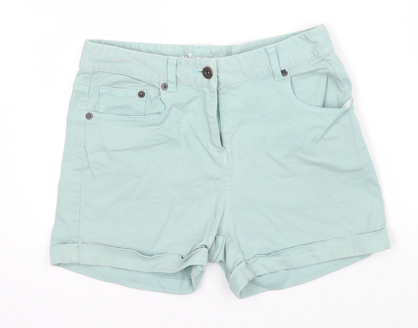 Johnnie B Mens Green  Denim Cargo Shorts Size 28
