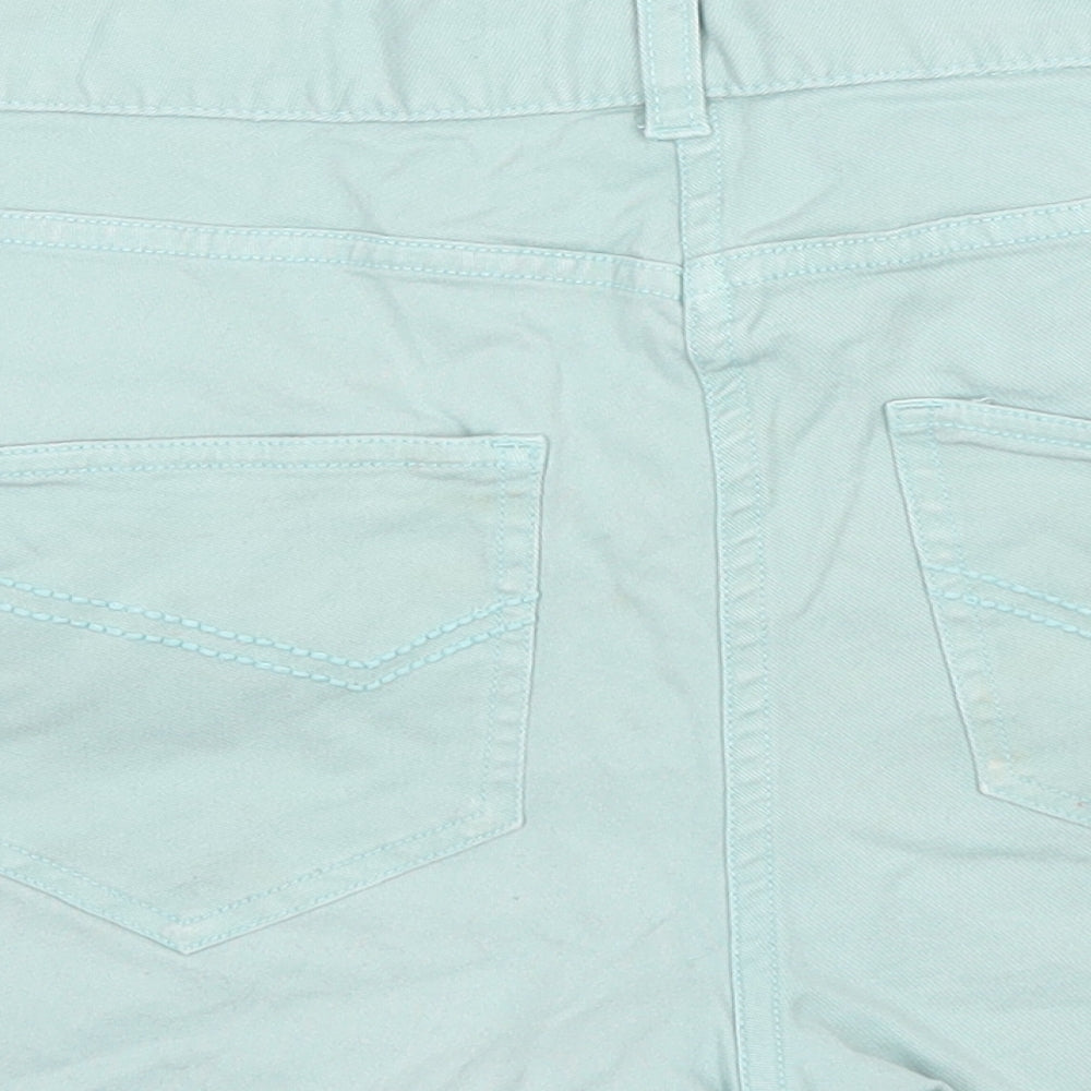 Johnnie B Mens Green  Denim Cargo Shorts Size 28