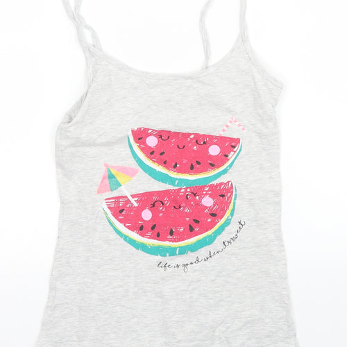 Love to Lounge Girls Grey   Basic Tank Size 11 Years
