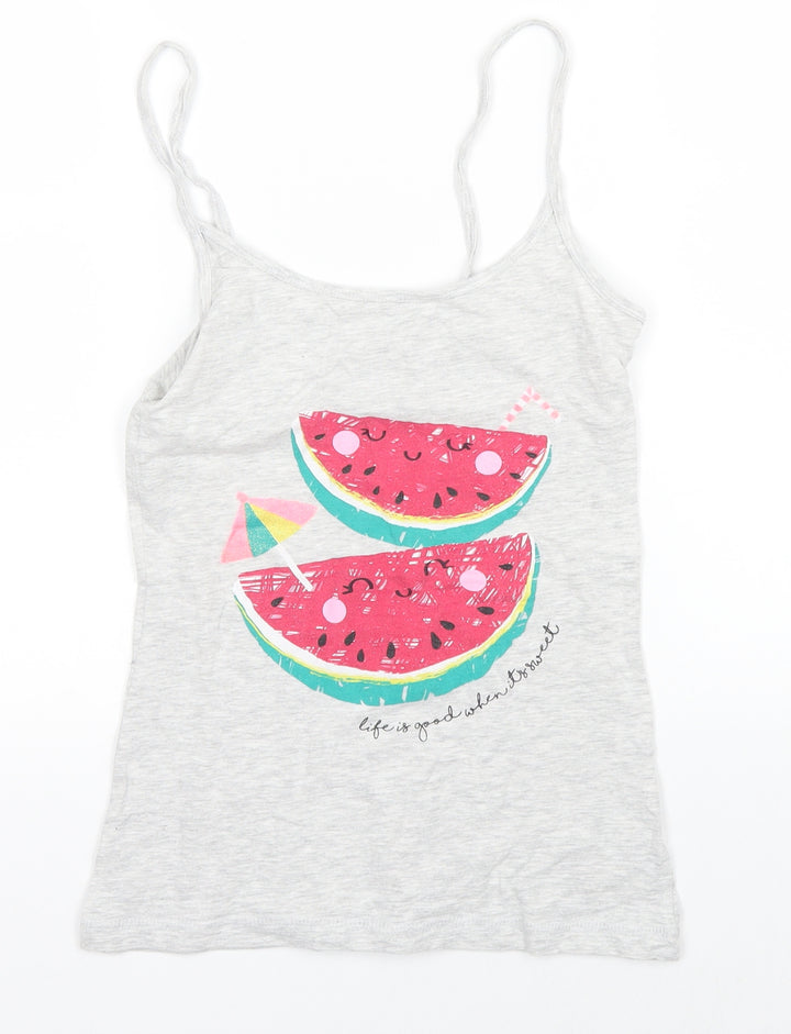 Love to Lounge Girls Grey   Basic Tank Size 11 Years
