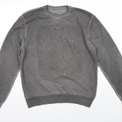 Cedar Wood State Mens Grey   Pullover Jumper Size M