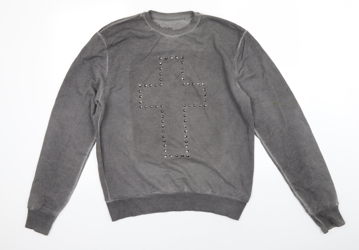 Cedar Wood State Mens Grey   Pullover Jumper Size M