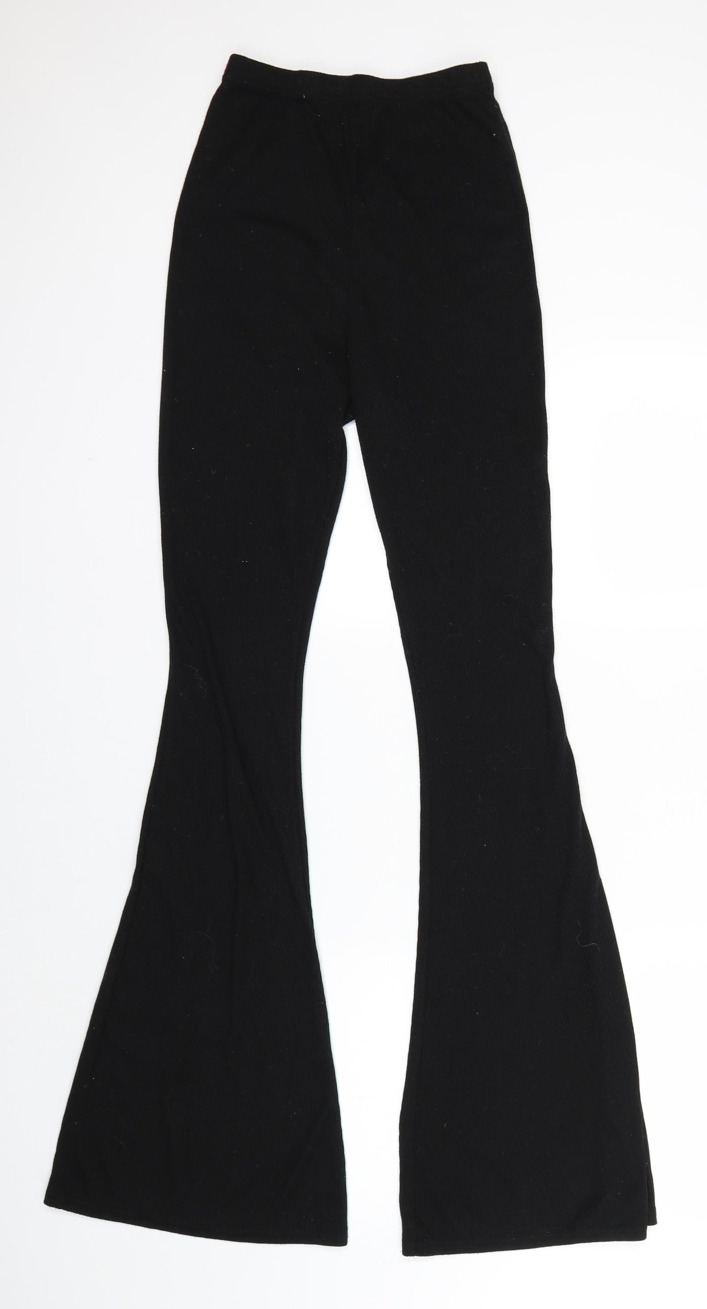 Pretty Little Thing Womens Black   Trousers  Size 6 L32 in