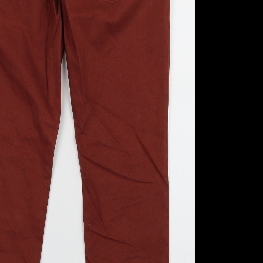 Parx Mens Red   Dress Pants Trousers Size 36 L30 in