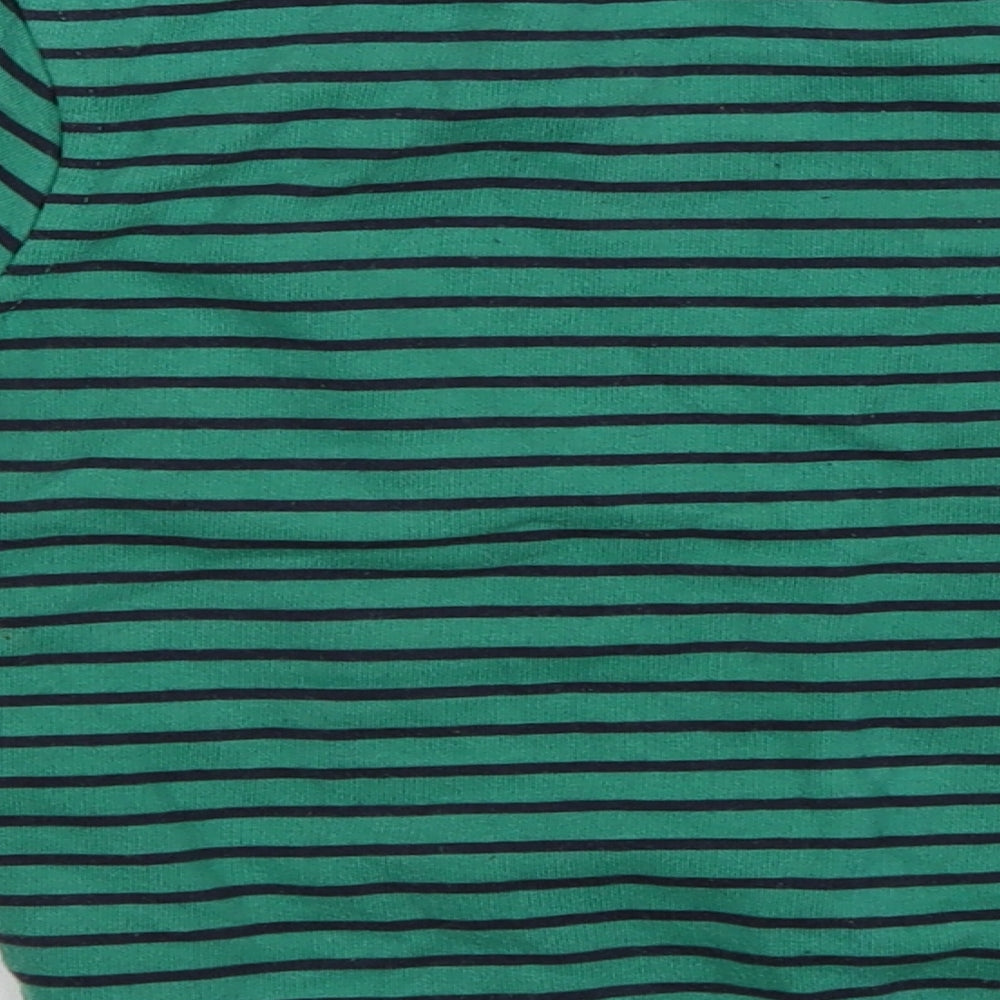 George Boys Green Striped  Pullover Jumper Size 3-4 Years