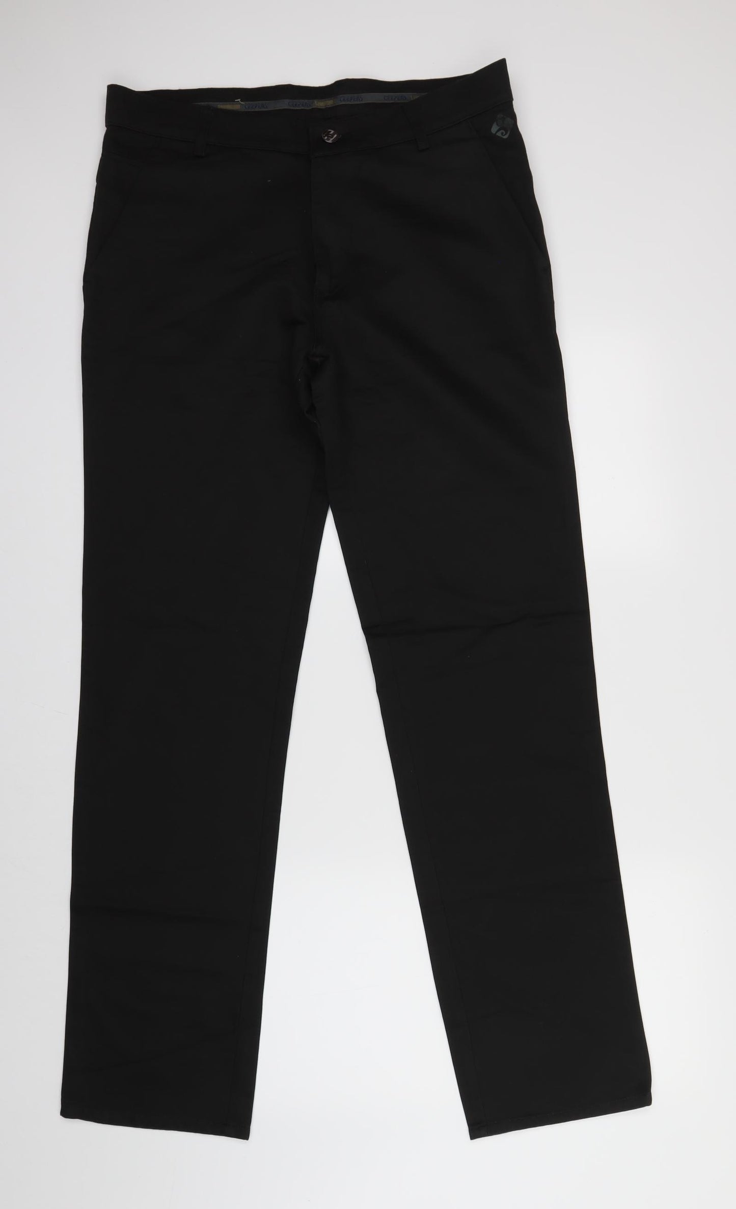 Ceepens Mens Black   Dress Pants Trousers Size 36 L32 in