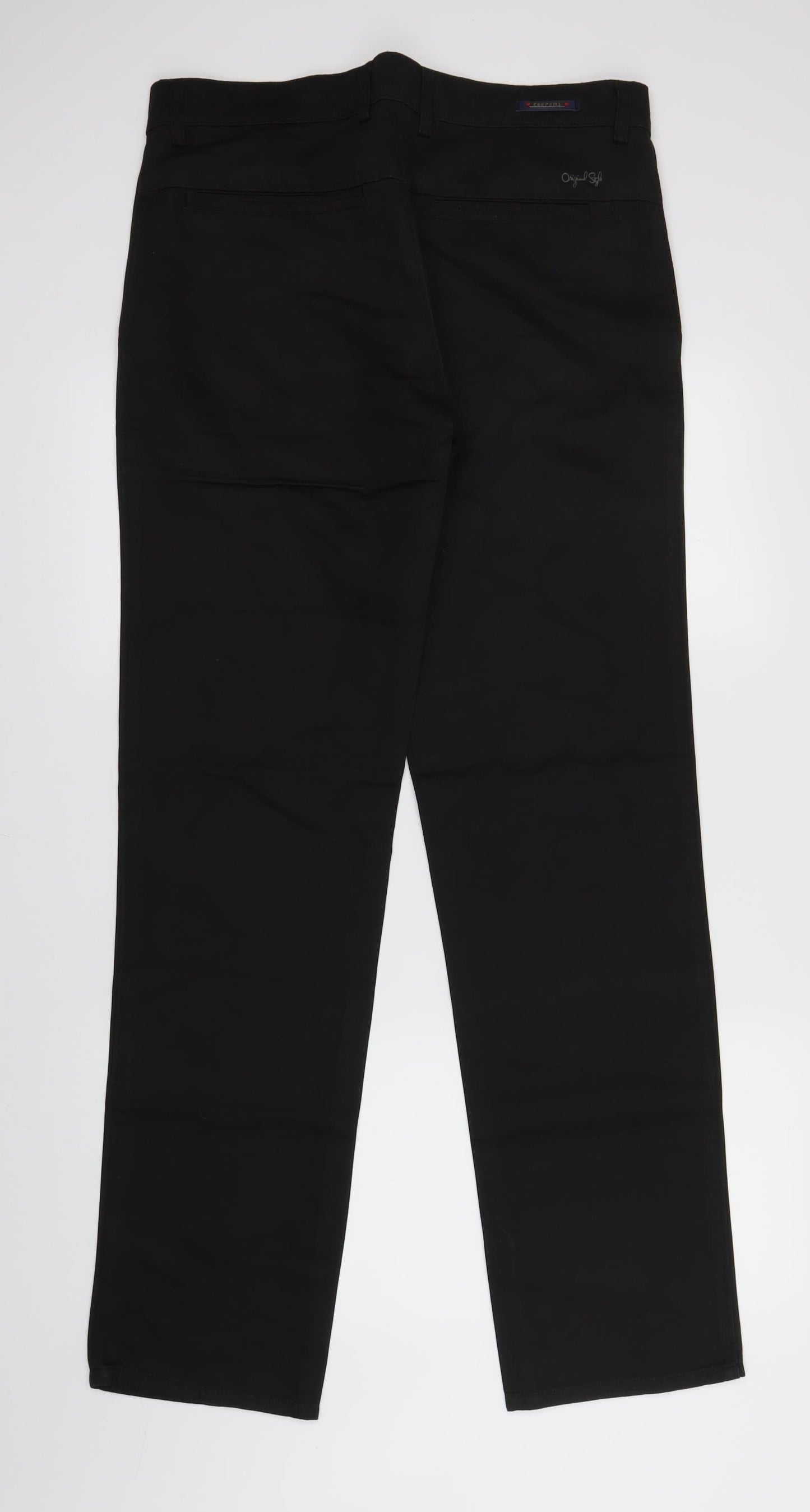 Ceepens Mens Black   Dress Pants Trousers Size 36 L32 in